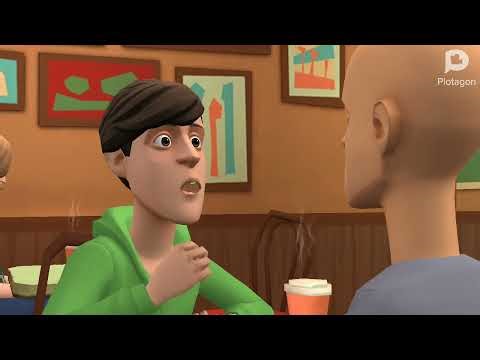 Classic Caillou throws his pizza to boris at Chuck E Cheese/Grounded