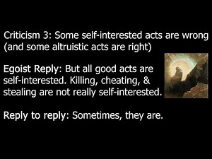 Ethical Egoism Lecture: Strengths and Weaknesses (Ayn Rand, Thomas Hobbes, Stirner...)