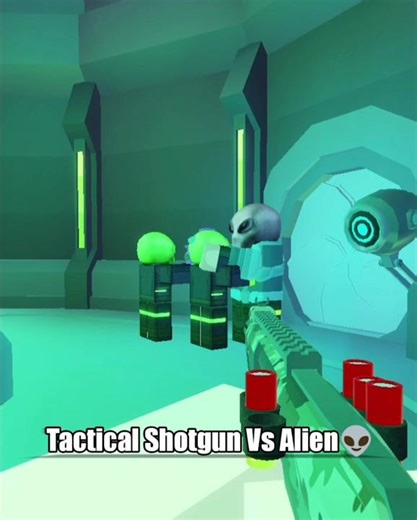 Tactical Shotgun Vs Alien 👽 #99nightintheforest