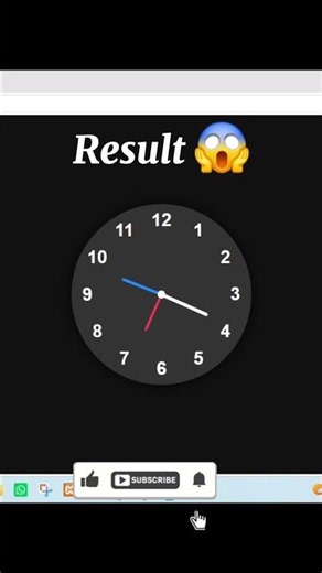 I Built a Realistic Analog Clock with HTML CSS JS ⏰#coding #shorts