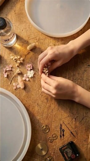 From dead flowers to a luxury clock 🌸✨ Wait for the glow-up! 😍🕰️ #shorts
