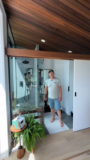 Luxury Shower in a Tiny Space 💫🚿 Who says you can't have a spa experience in a tiny home? Check out this luxury spa shower in a 325 sq. ft. tiny home! Yes, ultimate beauty and design can absolutely be found in the most compact spaces. 😍✨ Small doesn't mean sacrificing luxury. Experience the best of both worlds at Fritz Tiny Homes. #TinyHomeLuxury #SpaShower #TinyHomeDesign #SmallSpaceLiving #LuxuryLiving #FritzDesign #CompactAndChic #HomeGoals | Fritz Tiny Homes