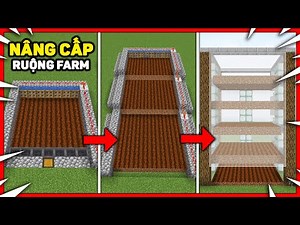 Nâng Cấp Ruộng Farm Tự Động Từ Noob Thành Pro Trong Minecraft