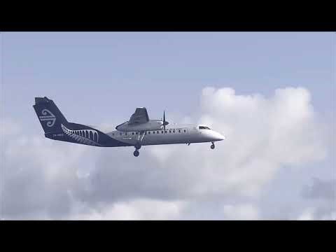 【オークランド】ニュージーランド航空 DHC-8-300 RWY23着陸