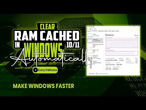 How to Automatically Clear RAM Cache in Windows 10/11 Every 5 Minutes | Speed Up Your Computer