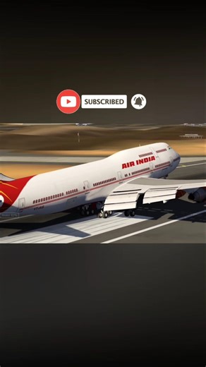 Air india 747 landing #flightsimulator #aviation #boeing #flightsim