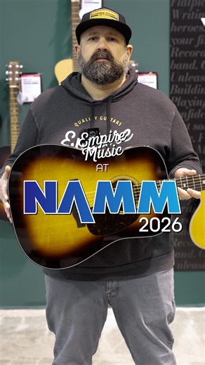 empiremusic on Instagram: "We went all in at NAMM — we purchased the entire Martin booth. That means every guitar you saw is headed to Empire, including this standout D-18 Molly Tuttle, inspired by Molly’s original 1943 D-18. Warm, punchy, and rooted in pre-war style, it features a rear-shifted GE scalloped X-bracing pattern, an authentic 1940s neck profile with a slim feel, and a vintage sunburst spruce top paired with solid mahogany back and sides. Subtle details like moon phase fingerboard in