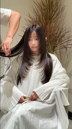 Korean Hush Cut Hairstyle ✨ Soft Wolf Cut + Wispy Bangs Transformation 💇‍♀️