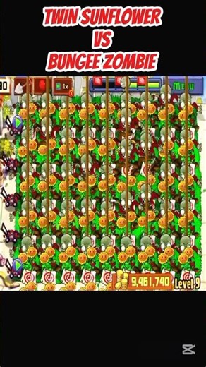 *TWIN SUNFLOWER VS BUNGEE ZOMBIE*#shorts #short #pvz #youtubeshorts #shortvideo #pvzfusion #gaming