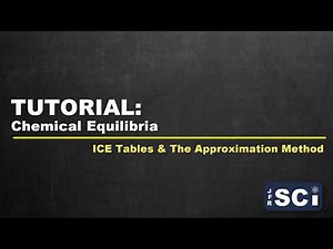 TUTORIAL: Equilibrium - ICE Tables and the Approximation Method