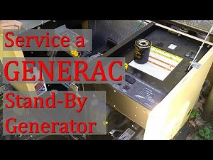 Generac Oil and Spark Plug Change