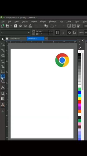 Ojo Timilehin on Instagram: "Watch me turn a blank canvas into the Google Chrome icon in 60s — fast, clean & easy 🎨🔥 #CorelDrawMagic” #tutorial #art #digitalart #design #reels #viral #explorepage #creative"