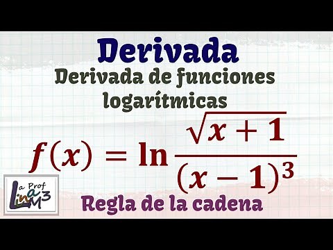 Derivada de una función logaritmo natural | La Prof Lina M3