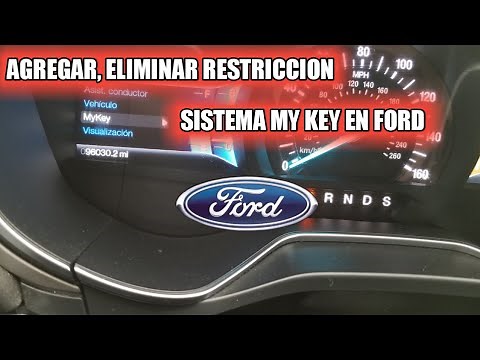 Activate and deactivate a restricted key using My Key in a Ford