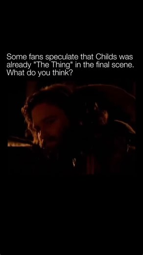 Rest is History on Instagram: "The final scene of The Thing (1982) has fueled theories for decades that Childs was already infected. Fans point to three "clues" most often: his breath looks less visible than MacReady's, he disappears during the chaos and reappears at the end, and the "test drink" idea that MacReady hands him a bottle meant to reveal whether he is human. None of that is confirmed on-screen, and Keith David has even noted the breath detail can be explained by where Childs is sitti