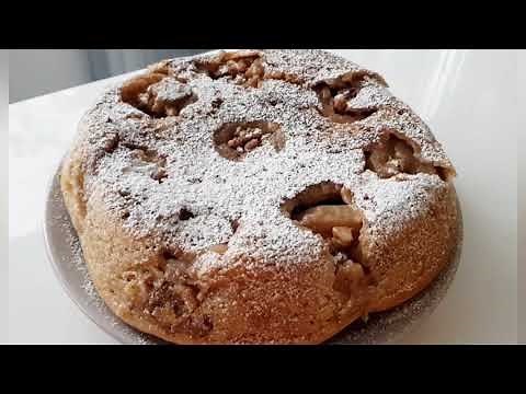 Prajitura rasturnata cu mere intregi - de post | Tort de mere | Deyu's Delights