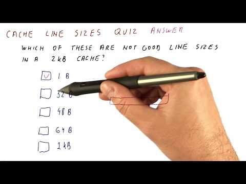 Cache Line Sizes Quiz Solution - Georgia Tech - HPCA: Part 3