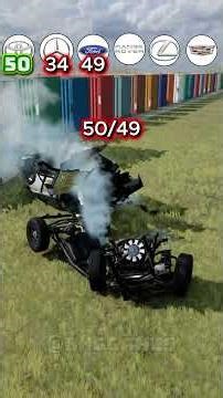 50 Containers Jump Crash Test 😱😱😱😱😮 #automobile #bngdrive #carsafety