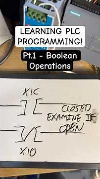 Learning PLC Programming! Boolean Operations, XIO, XIO, OTE #automation #engineering #learning #plc