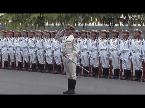 Daily training Chinese naval honor guard 1（仪仗队的日常）