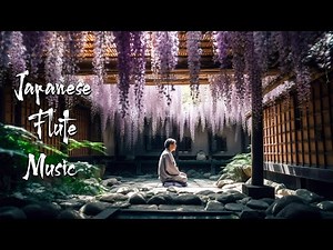 Morning Zen in the Japanese Wisteria Garden - Japanese Flute Music For Meditation, Healing