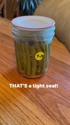 Dilly Beans processed 3 years ago with Harvest Guard Reusable Canning Lids! | Harvest Guard Reusable Canning Lids