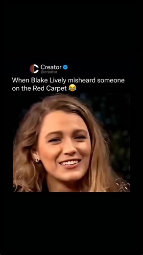 Creators | Entertainment | Culture on Instagram: "Blake Lively has attended countless red carpets over the years, but even seasoned stars aren’t immune to unexpected, hilarious moments. During a busy press line packed with cameras, flashing lights, and overlapping questions, one reporter asked about her “latest role.” However, the way it was said came across as “latest troll,” instantly throwing Blake off mid-answer and catching her completely by surprise. Instead of brushing past it, Blake Live
