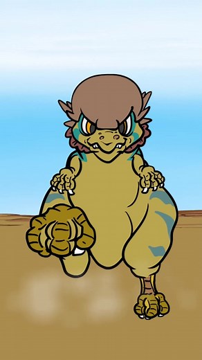 Pachycephalosaurus is out and banging heads again! Find the full video on our YouTube channel to see what happens when Terri the Triceratops battle one of these hard headed runners! #howdytoons #cartoon #dinostory #rock #pachycephalosaurus #rock #animaiton #dinosaur #dino