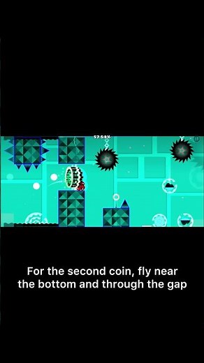 Theory of everything, all 3 coins and how to get them#geometrydash #gd #coins #toe #tutorial #short