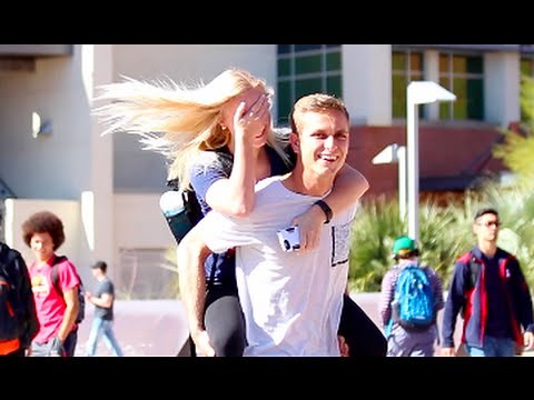 Giving Girls 'Piggy-Back' Rides!!