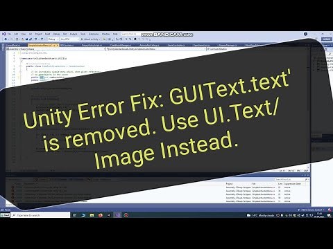 Unity Error Fix: 'GUIText.text' is obsolete: 'GUIText has been removed. Use UI.Text instead.'