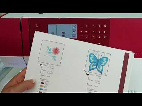Pfaff creative 1.5 62 Embroidering a Design