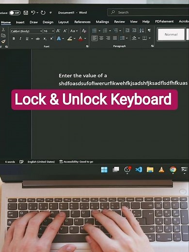 How to Lock & Unlock Your Keyboard in Windows 11 ! #TechTips
