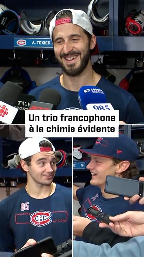 Sur le trio FRANCOPHONE du CH, la chimie opère! #shorts #canadiensmtl