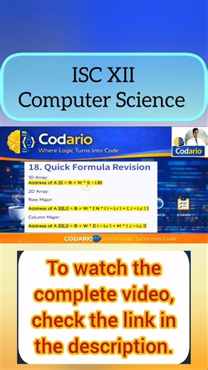 Memory Address Trick 💯 | Full Explanation in Description👇#isc#exam#class12#address#shorts#ytshorts
