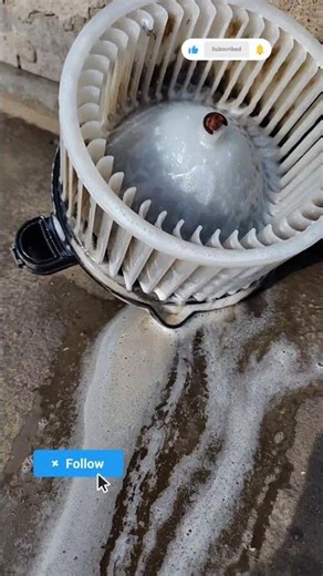 Car Air-conditioning Blower motor fan cleaning 🧼 #automobiletech