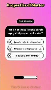 Properties of Matter #science