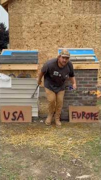 American vs. European home building 🏠 learn how we build so differently! #building #learn #USA #UK