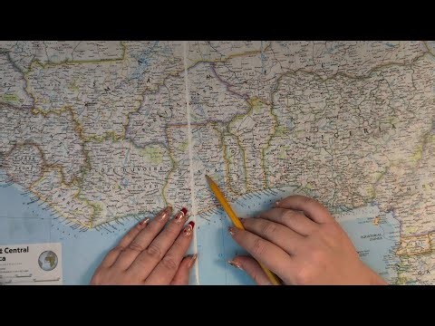 ASMR ~ Central, Ghana History & Geography ~ Soft Spoken Map Tracing Google Earth