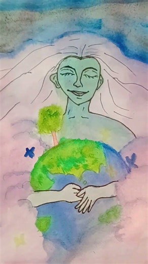 #art # Save environment asthetic drawing # environment related 😌💫🌎