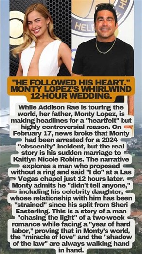 Addison Rae's Dad ARRESTED & Married! 🚨💍 #MontyLopez #AddisonRae