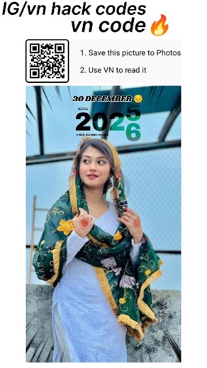 Vn Template on Instagram: "USE THIS SOUND Step 1: Take a screenshot of this reel Step 2: Open VN Video editor app Step 3: Click on the in top of right corner Step 4: Scan the Screenshot & click on the download/use Step 5: Selected your photos and export video #vn hack codes"