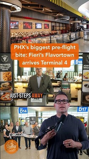 Guy Fieri’s Flavortown Kitchen Opens at PHX Terminal 4 ✈️🔥
