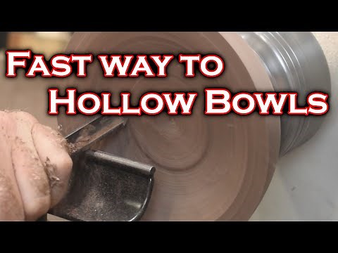 Beginners wood turning Hollowing insides of bowls made easy