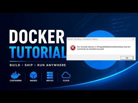 FIX: security reasons “C:\\ProgramData\\DockerDesktop must be owned by an elevated account”