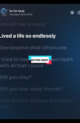 Avenged Sevenfold: So Far Away - Lyrics and Concert Highlights