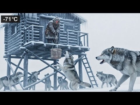 ❄️ Widow Living in a 5m Stilt Cabin, Fending Off Wolves | Yakutia