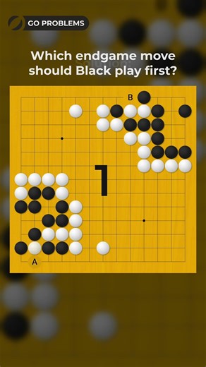 Which endgame move should Black play first? Share your solution! #GoGame #Baduk #Endgame #puzzle