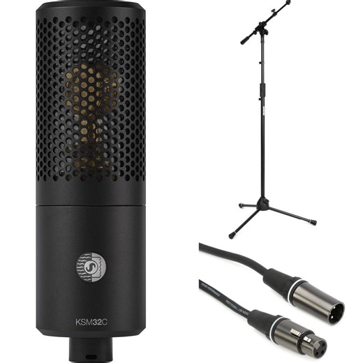 KSM32C/SM Large-diaphragm Cardioid Condenser Microphone with Stand and Cable