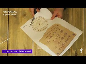 TUTORIAL - How to use a cipher wheel - Escape Room at home ✂️
